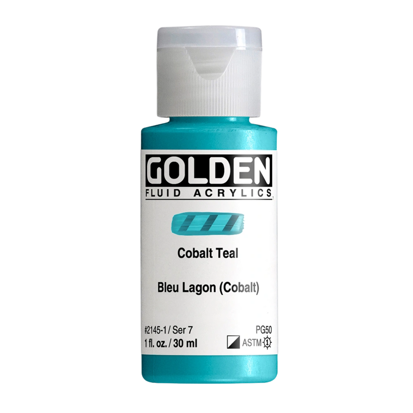 Golden Fluid Acrylic Paint 1oz - Cobalt Teal