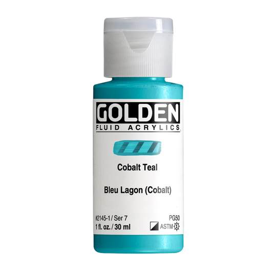 Golden Fluid Acrylic Paint 1oz - Cobalt Teal