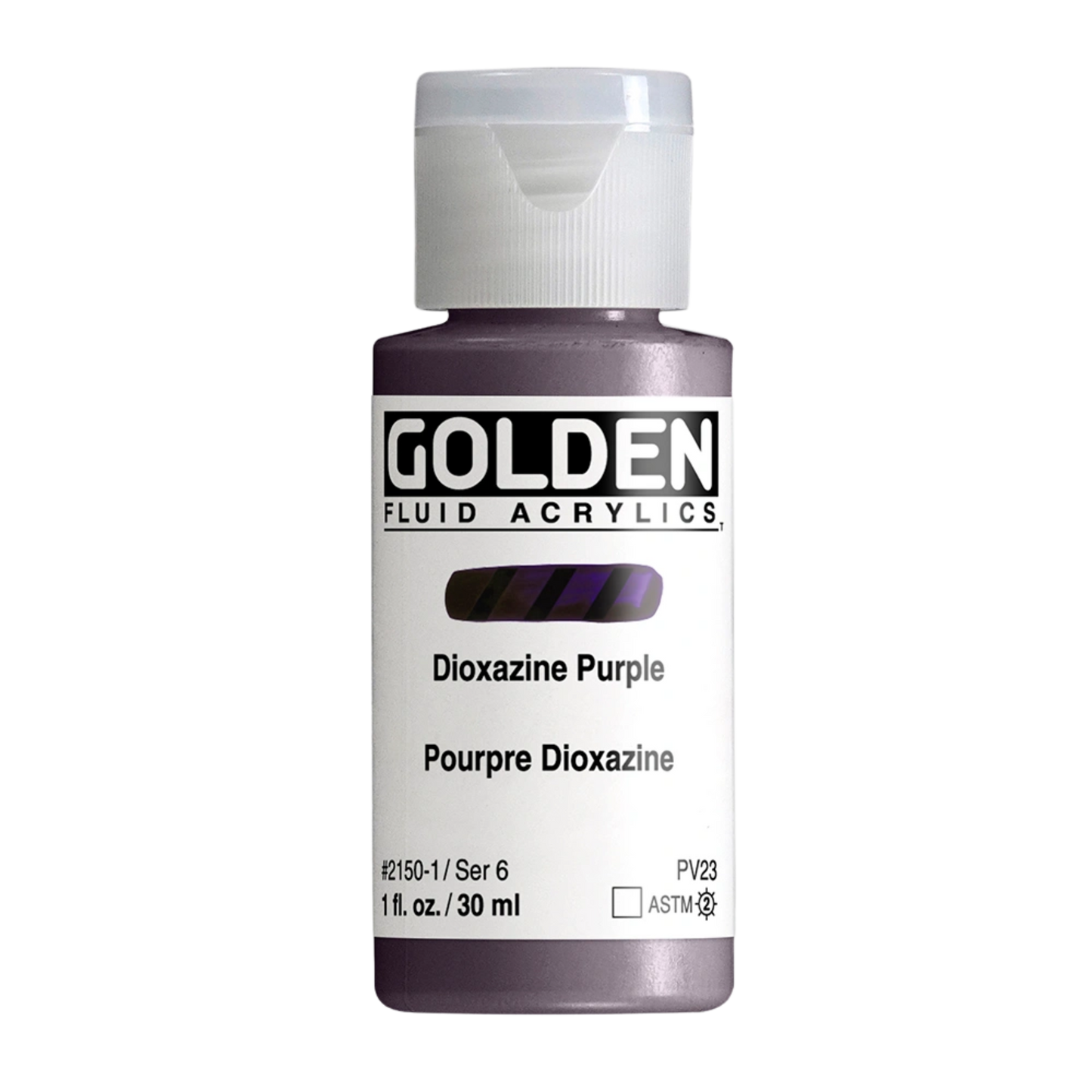 Golden Fluid Acrylic Paint 1oz - Dioxazine Purple