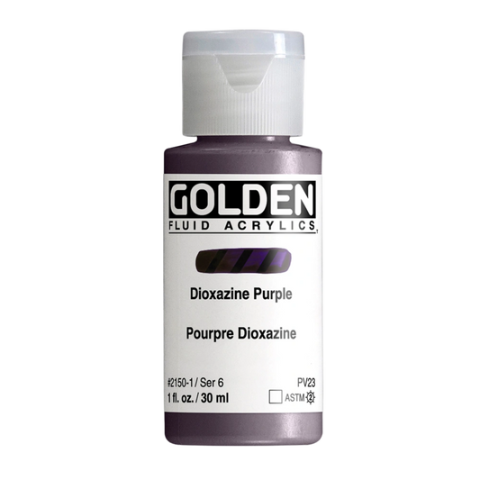 Golden Fluid Acrylic Paint 1oz - Dioxazine Purple