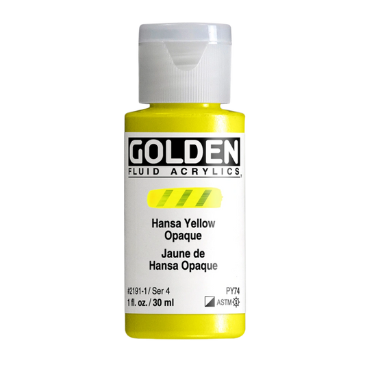 Golden Fluid Acrylic Paint 1oz - Hansa Yellow Opaque