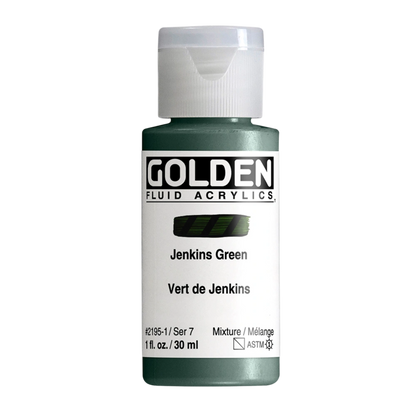 Golden Fluid Acrylic Paint 1oz - Jenkins Green