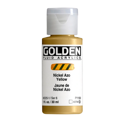 Golden Fluid Acrylic Paint 1oz - Nickel Azo Yellow
