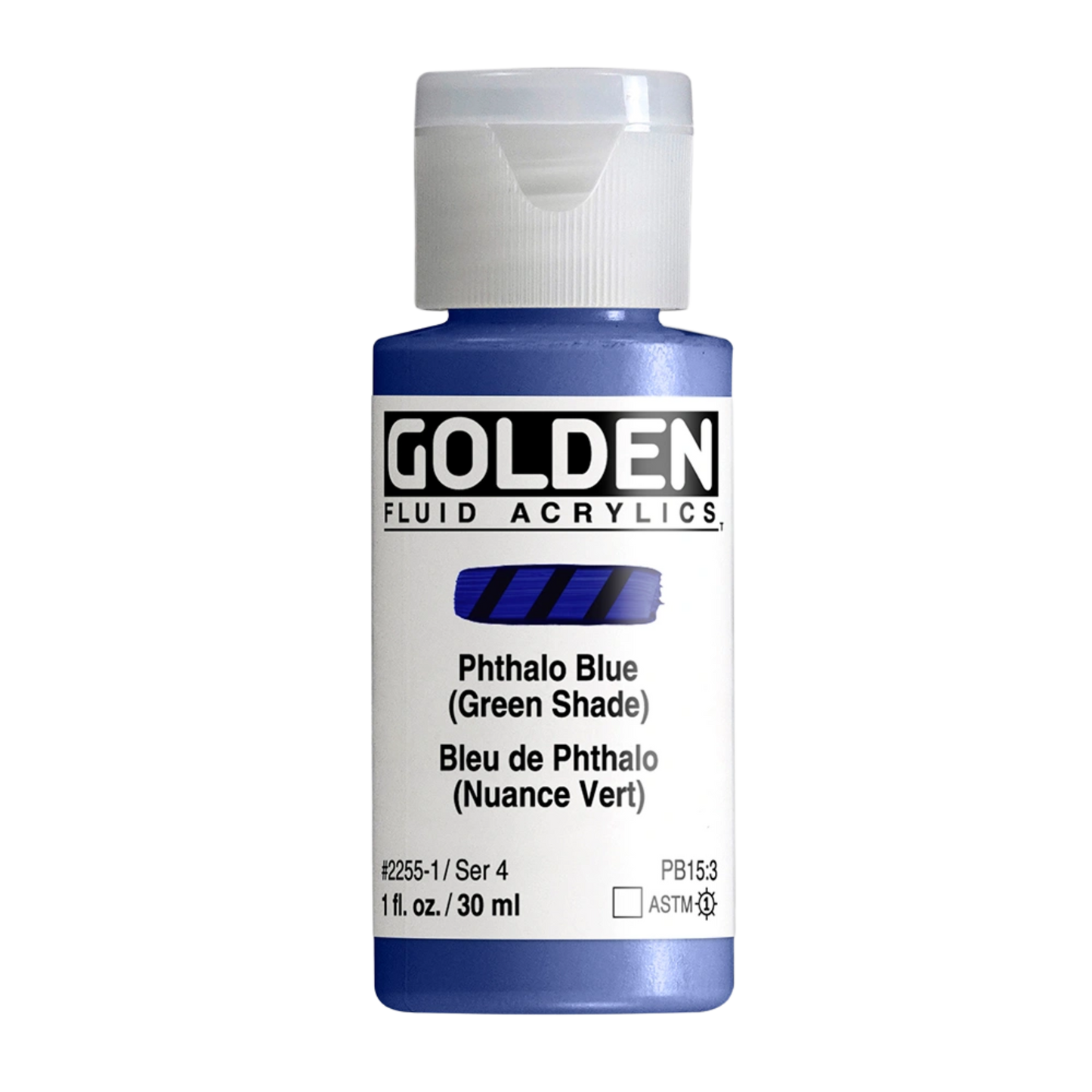 Golden Fluid Acrylic Paint 1oz - Phthalo Blue, Green Shade