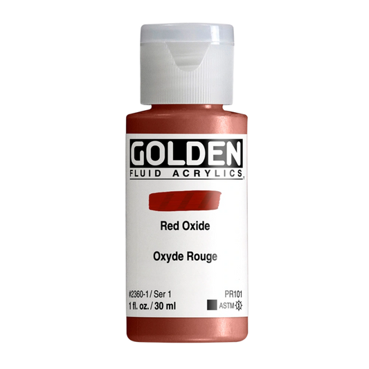 Golden Fluid Acrylic Paint 1oz - Red Oxide