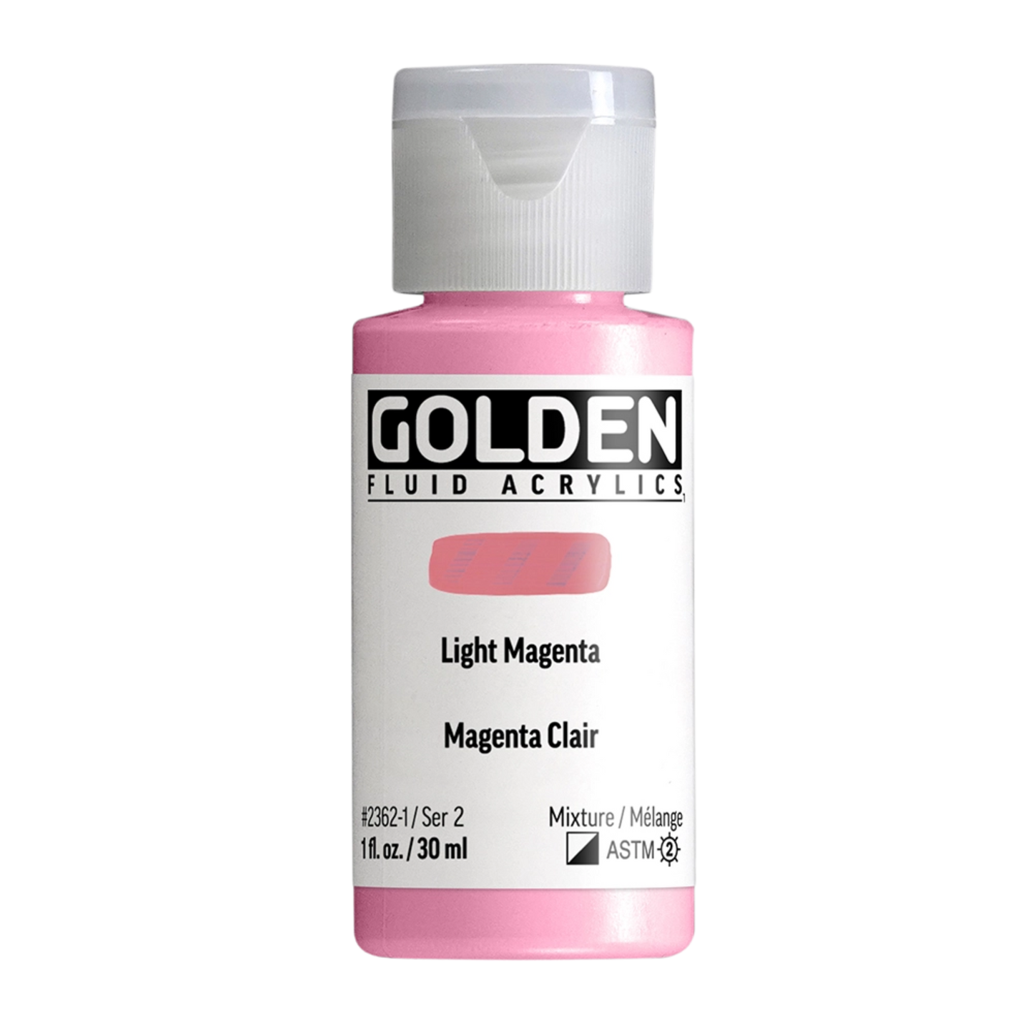 Golden Fluid Acrylic Paint 1oz - Light Magenta