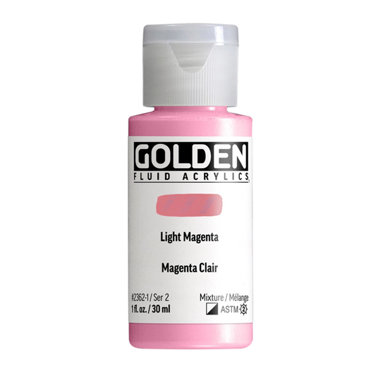 Golden Fluid Acrylic Paint 1oz - Light Magenta
