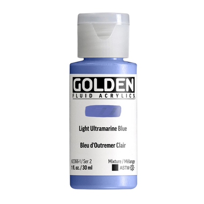 Golden Fluid Acrylic Paint 1oz - Light Ultramarine Blue