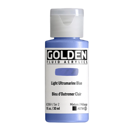 Golden Fluid Acrylic Paint 1oz - Light Ultramarine Blue