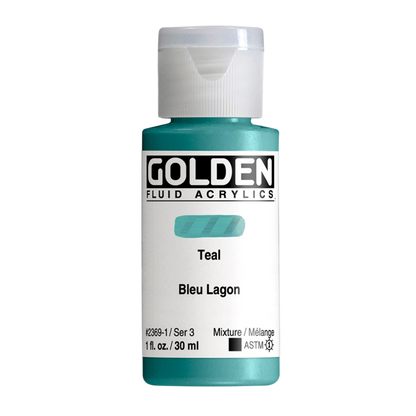 Golden Fluid Acrylic Paint 1oz - Teal