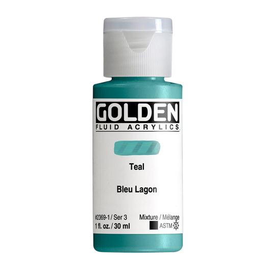 Golden Fluid Acrylic Paint 1oz - Teal