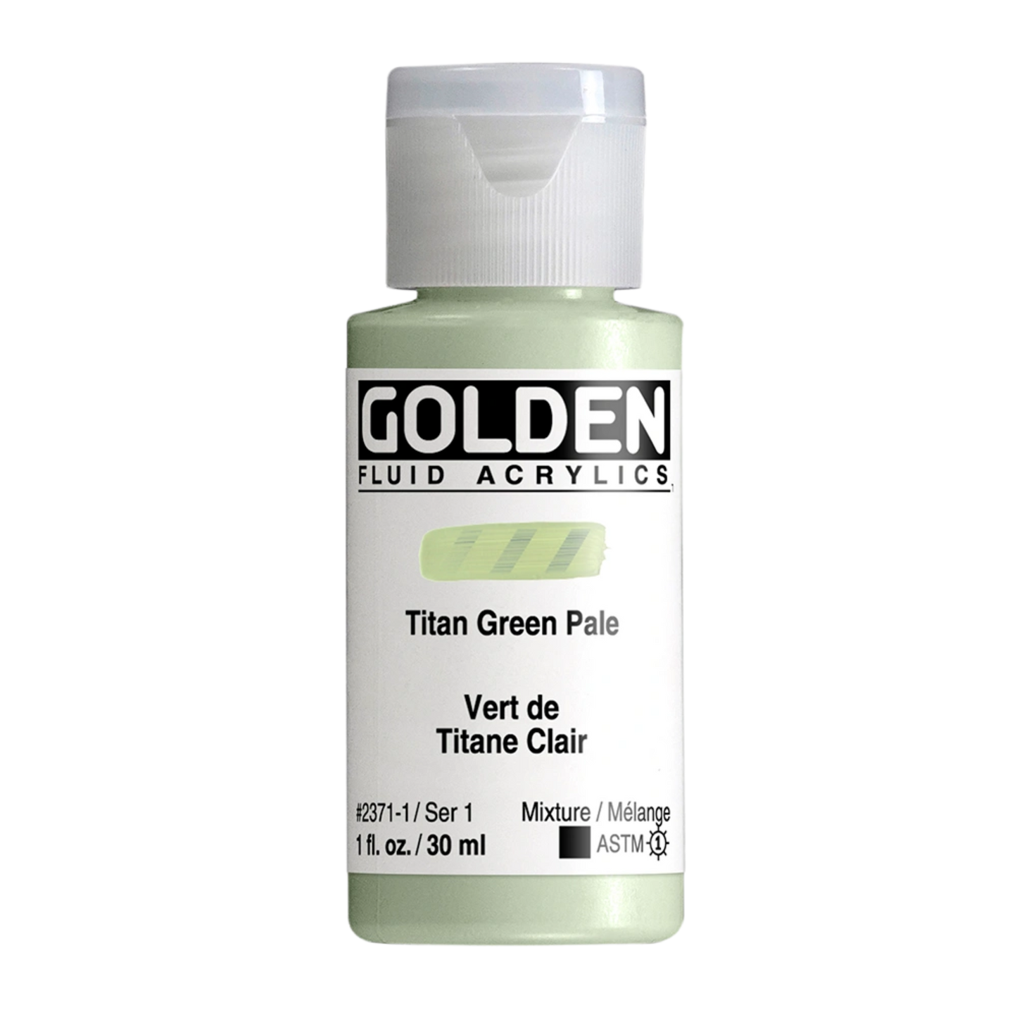 Golden Fluid Acrylic Paint 1oz - Titan Green Pale
