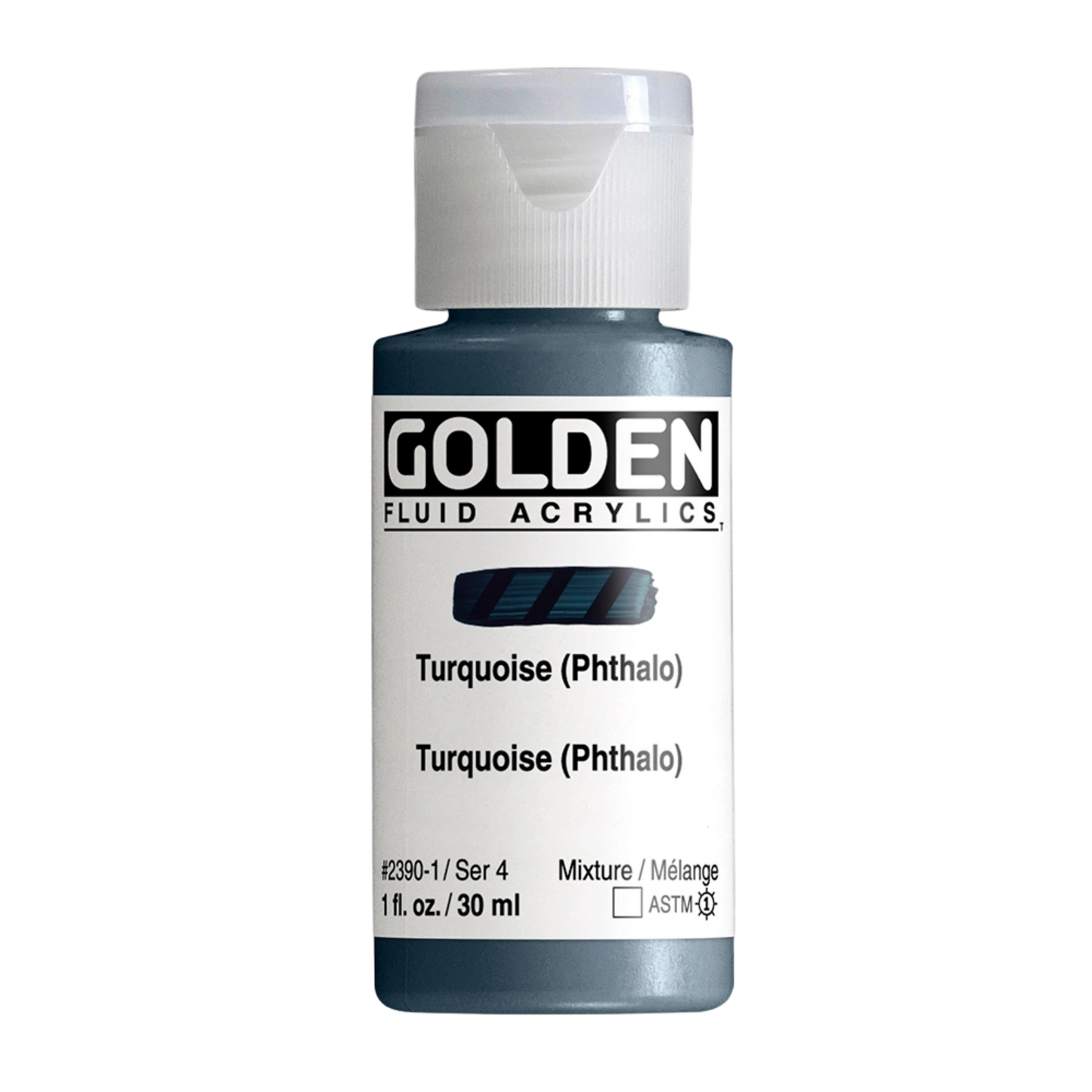 Golden Fluid Acrylic Paint 1oz - Turquoise Phthalo