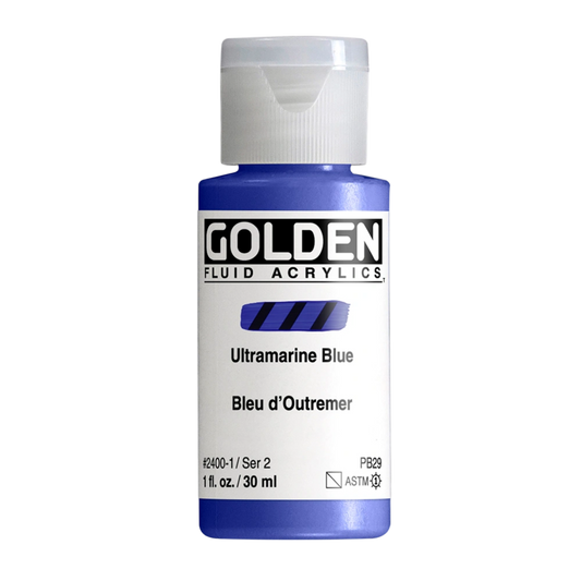 Golden Fluid Acrylic Paint 1oz - Ultramarine Blue
