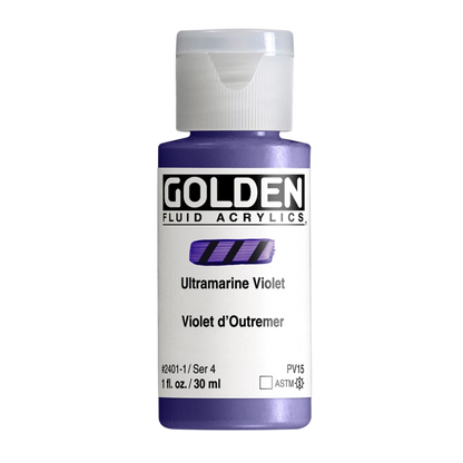 Golden Fluid Acrylic Paint 1oz - Ultramarine Violet