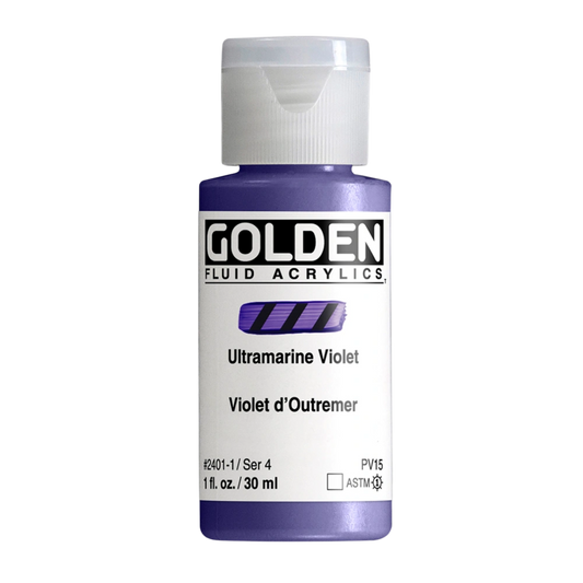 Golden Fluid Acrylic Paint 1oz - Ultramarine Violet