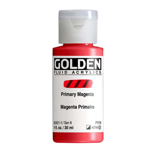 Golden Fluid Acrylic Paint 1oz - Primary Magenta