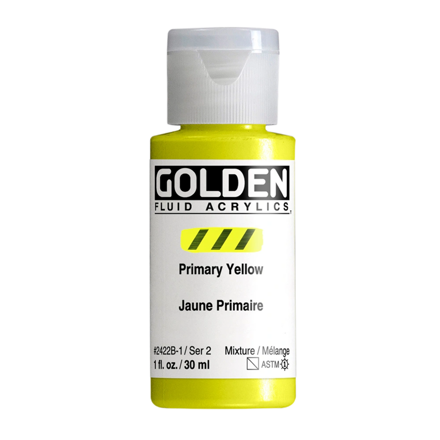 Golden Fluid Acrylic Paint 1oz - Primary Yellow