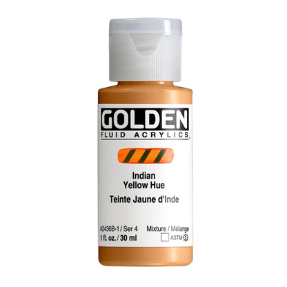 Golden Fluid Acrylic Paint 1oz - Indian Yellow Hue