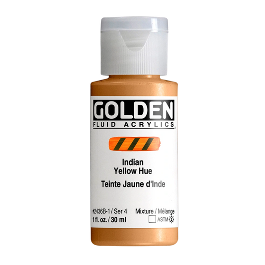 Golden Fluid Acrylic Paint 1oz - Indian Yellow Hue