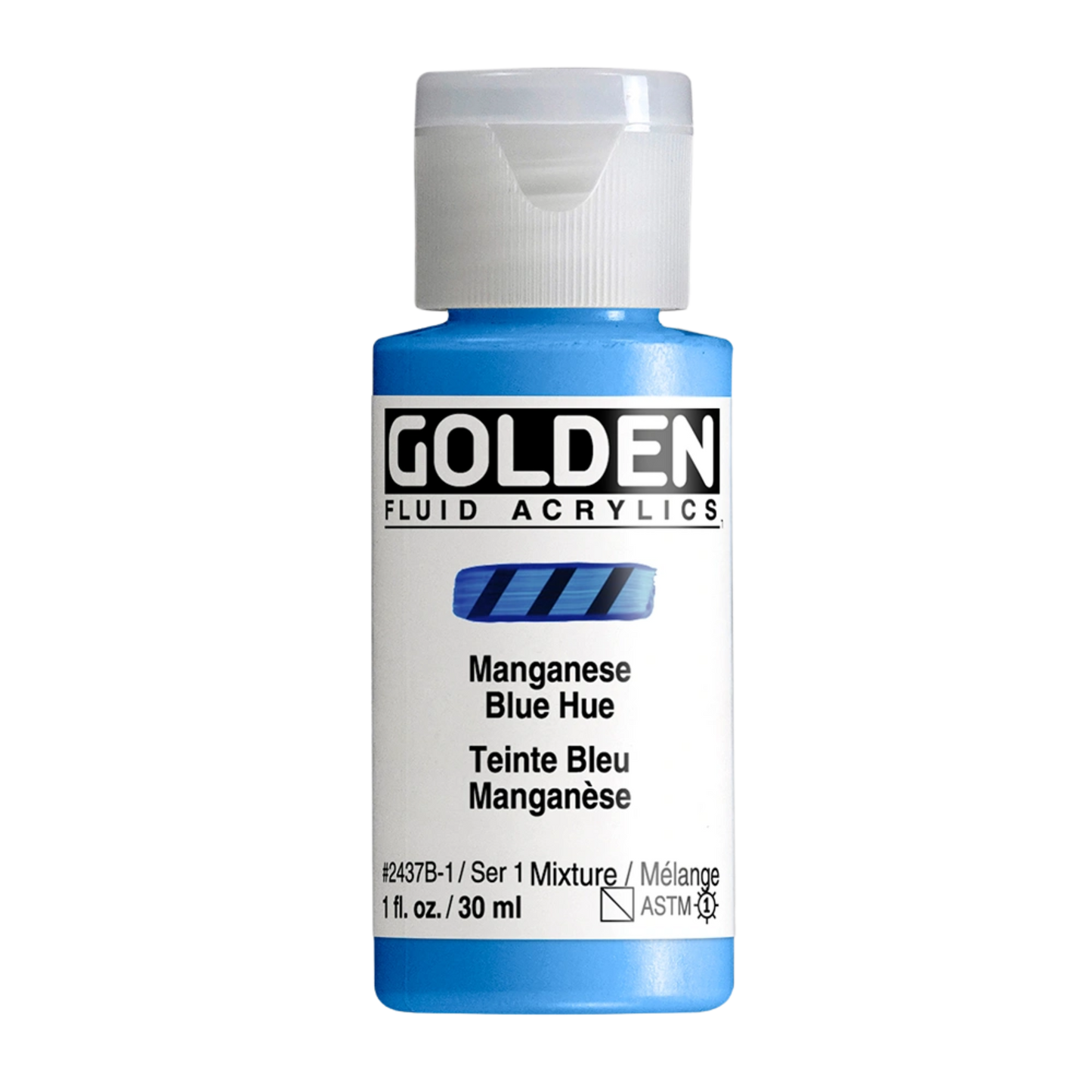 Golden Fluid Acrylic Paint 1oz - Manganese Blue Hue