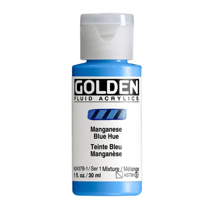 Golden Fluid Acrylic Paint 1oz - Manganese Blue Hue
