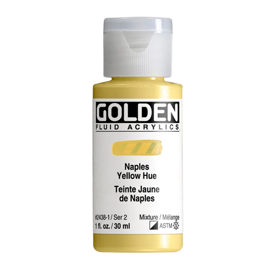Golden Fluid Acrylic Paint 1oz - Naples Yellow Hue