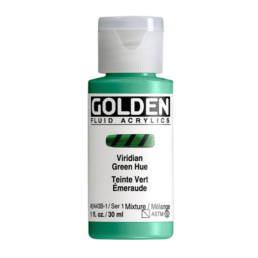 Golden Fluid Acrylic Paint 1oz - Viridian Green Hue