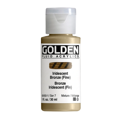 Golden Fluid Acrylic Paint 1oz - Iridescent Bronze (Fine)