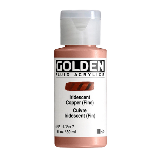 Golden Fluid Acrylic Paint 1oz - Iridescent Copper (Fine)