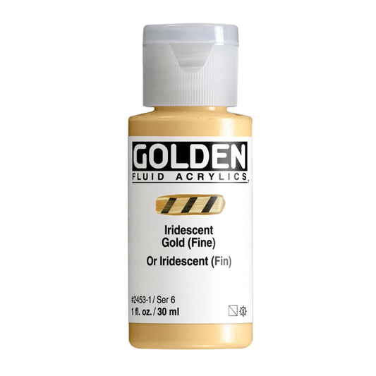 Golden Fluid Acrylic Paint 1oz - Iridescent Gold (Fine)