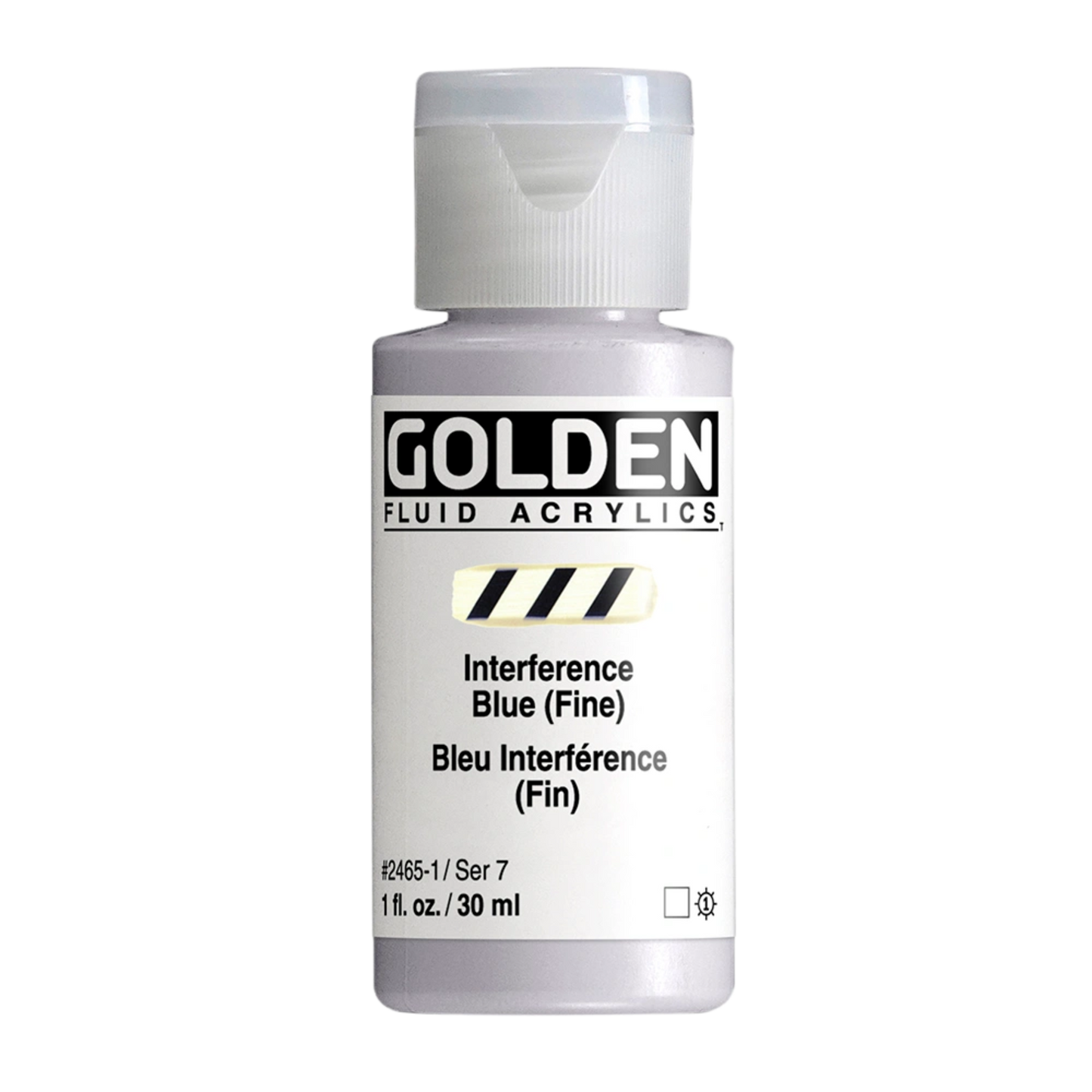 Golden Fluid Acrylic Paint 1oz - Interference Blue (Fine)