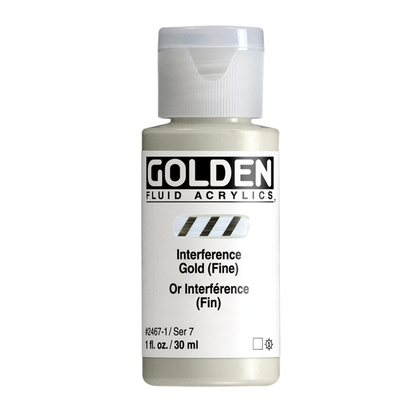Golden Fluid Acrylic Paint 1oz - Interference Gold (Fine)