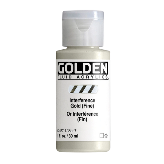 Golden Fluid Acrylic Paint 1oz - Interference Gold (Fine)