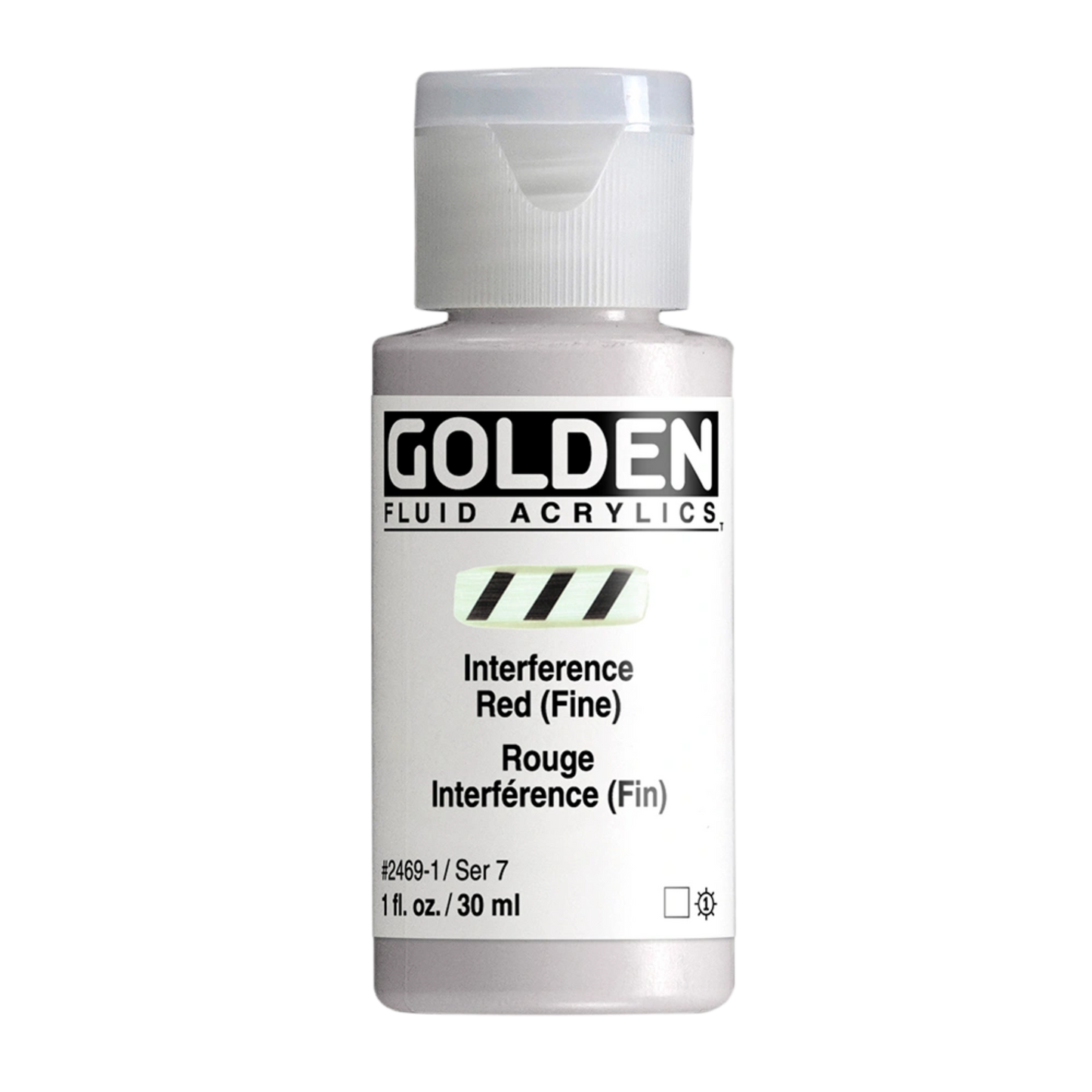 Golden Fluid Acrylic Paint 1oz - Interference Red (Fine)