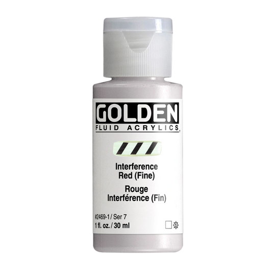 Golden Fluid Acrylic Paint 1oz - Interference Red (Fine)