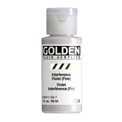 Golden Fluid Acrylic Paint 1oz - Interference Violet (Fine)