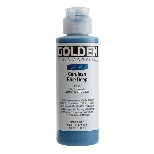Cerulean Blue Deep Acrylic Paint 4oz