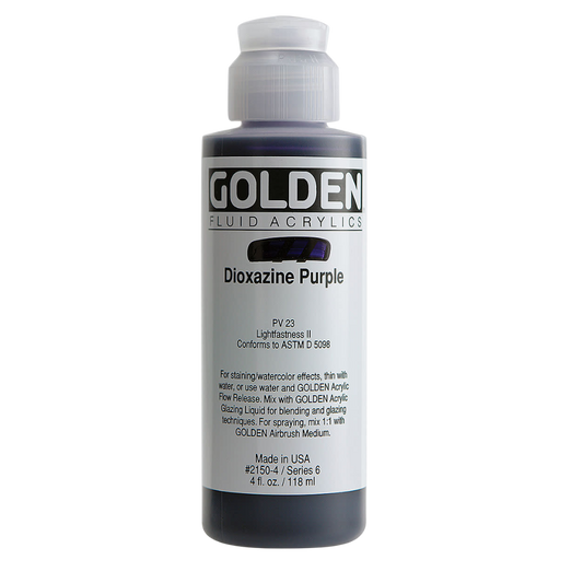 Fluid Dioxazine Purple Acrylic Paint 4oz