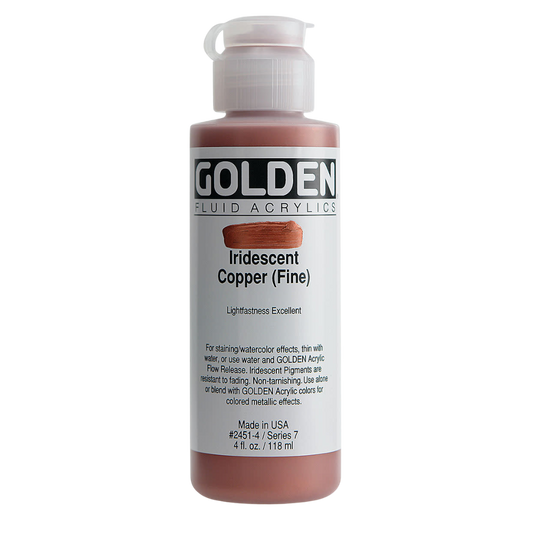 Fluid Iridescent Copper (Fine) Acrylic Paint 4oz