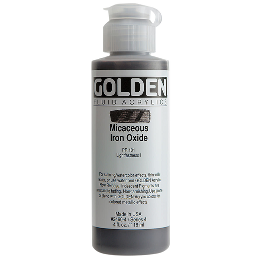 Fluid Iridescent Micaceous Iron Oxide Acrylic Paint 4oz