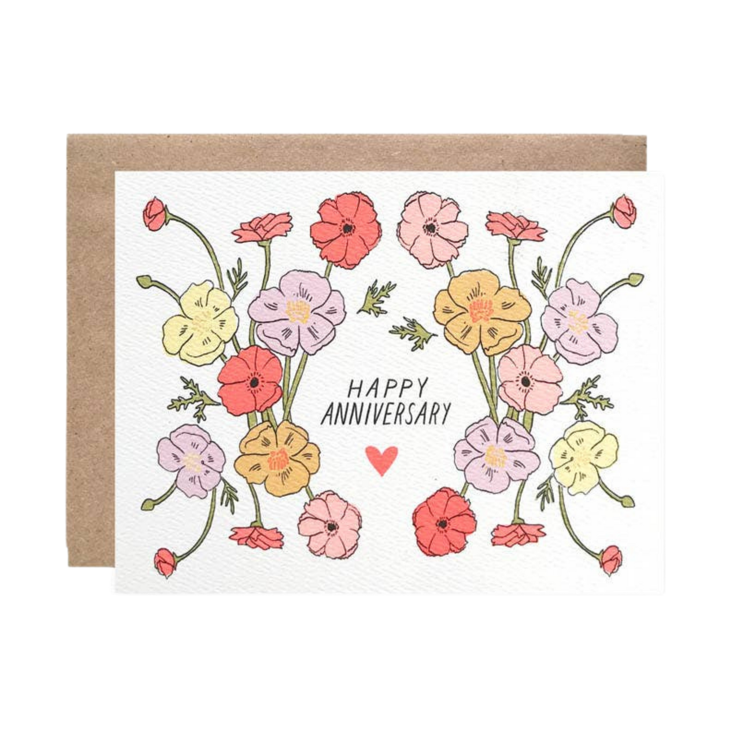 Anniversary Poppies Card