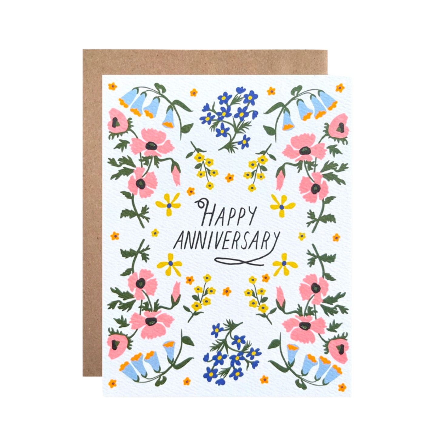 Bluebells Anniversary Card