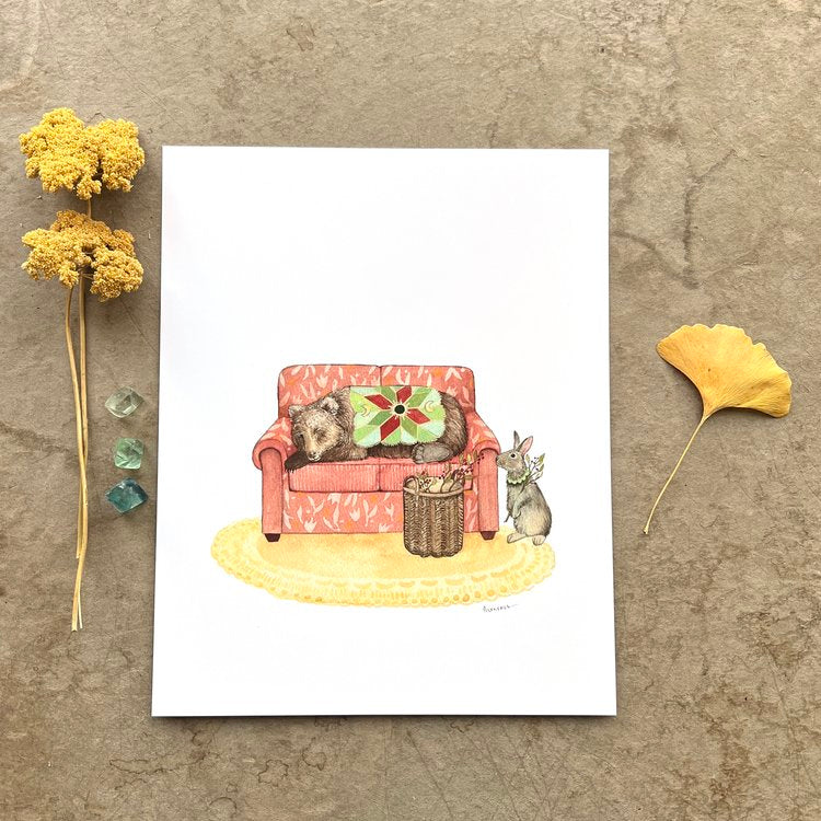 Simon's Sofa - Art Print
