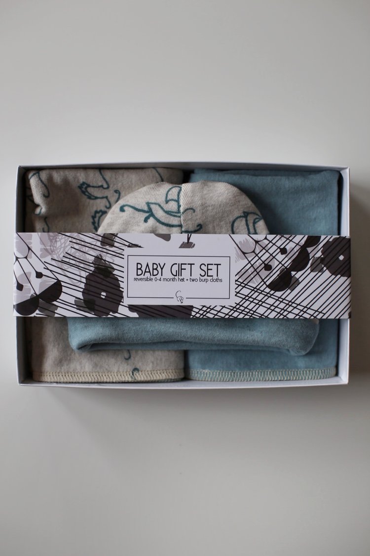 Baby Gift Set - Sea Monster Print