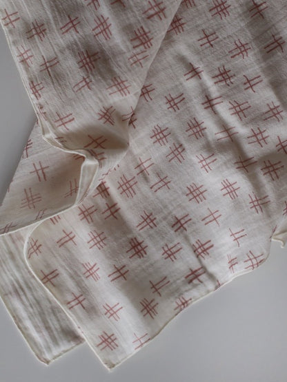 Baby Receiving Blanket - Cross Hatch
