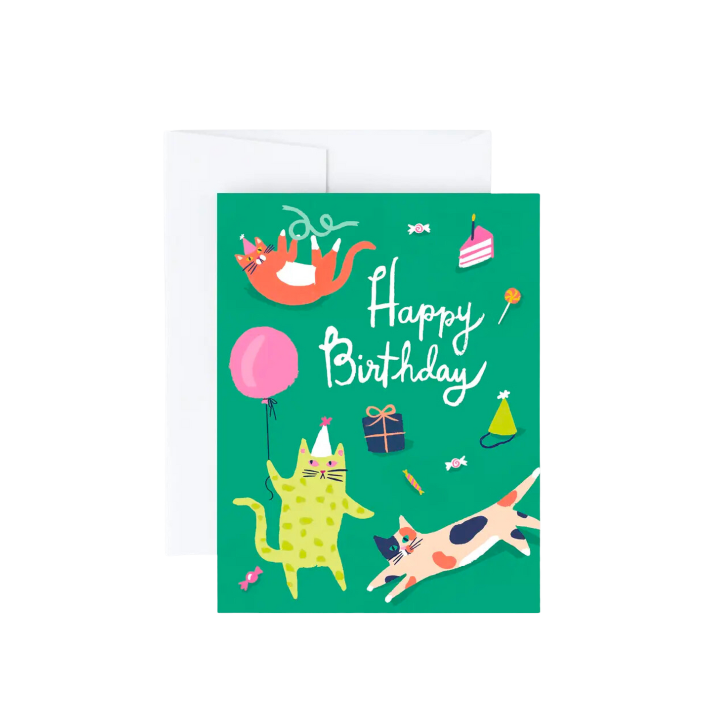 Cat Party Birthday Card