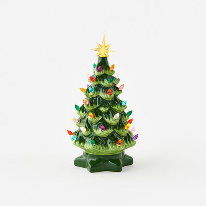 Vintage Lighted Tree Ceramic