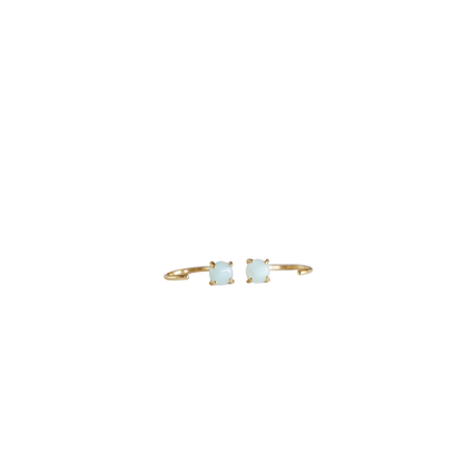 Amazonite Huggies