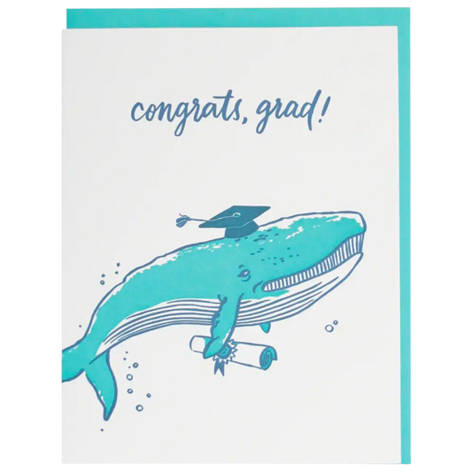 Whale Graduation Card